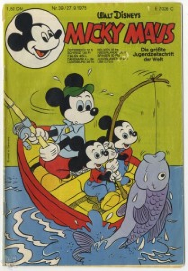 Micky Maus 1975 Nr. 39, Heft, Ehapa Verlag, 1951
